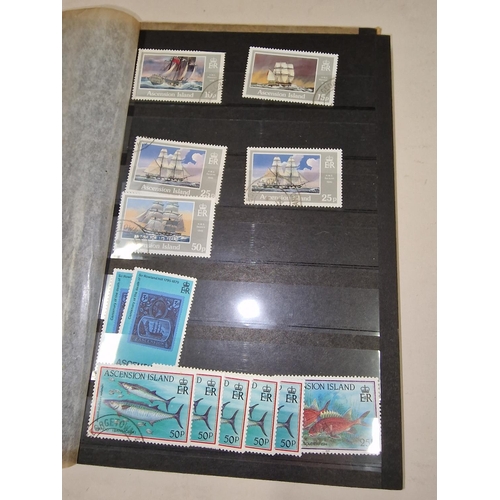 58 - Five stamp stockbooks containing mainly GB stamps.