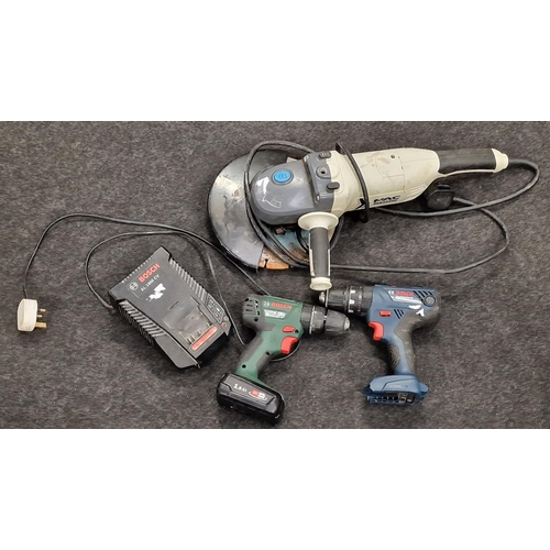 55 - Quantity of electrical tradesman's tools to include Makita and Bosch