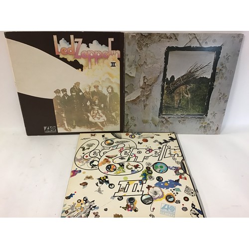 148 - LED ZEPPELIN PLUM LABEL ALBUMS X 3. Nice selection of Ex conditioned Plum labelled pressings here to... 