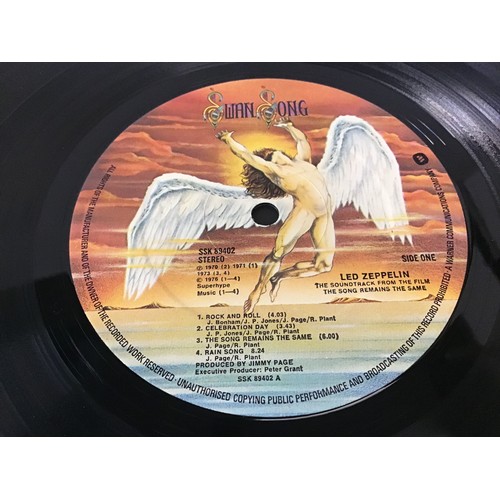 345 - LED ZEPPELIN VINYL LP RECORDS X 2. Copies here are ‘The Song Remains The Same’ and ‘In Through The O... 