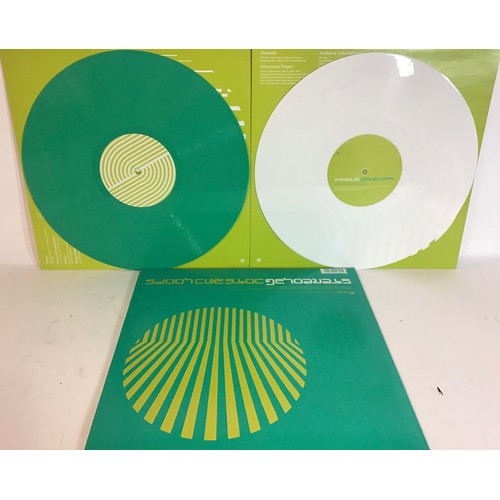 85 - VINYL ALBUMS FROM STEREOLAB X 2. Titles here as follows - ‘Jots and Loops’ double vinyl on white and... 