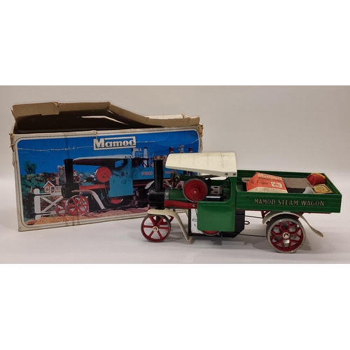 108 - Mamod SW1 vintage steam wagon with original box and some accessories.