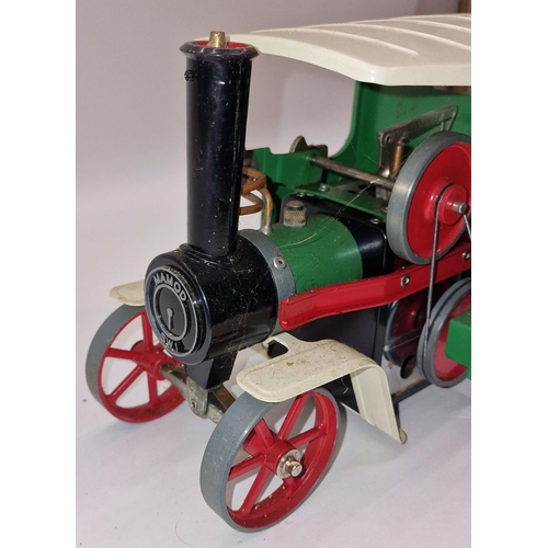 108 - Mamod SW1 vintage steam wagon with original box and some accessories.