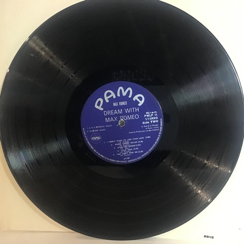 86 - MAX ROMEO VINYL LP ‘A DREAM’. Great reggae album found here in VG condition on Pama PMLP 11 from 196... 