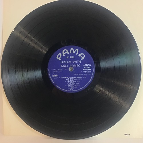 86 - MAX ROMEO VINYL LP ‘A DREAM’. Great reggae album found here in VG condition on Pama PMLP 11 from 196... 