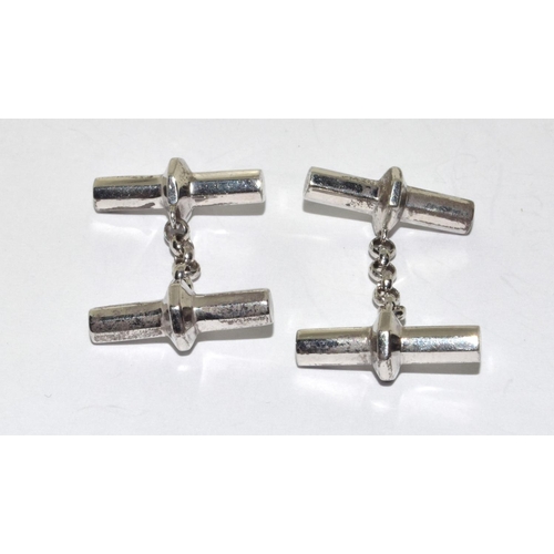 182 - Two pairs of silver Links of London cufflinks.