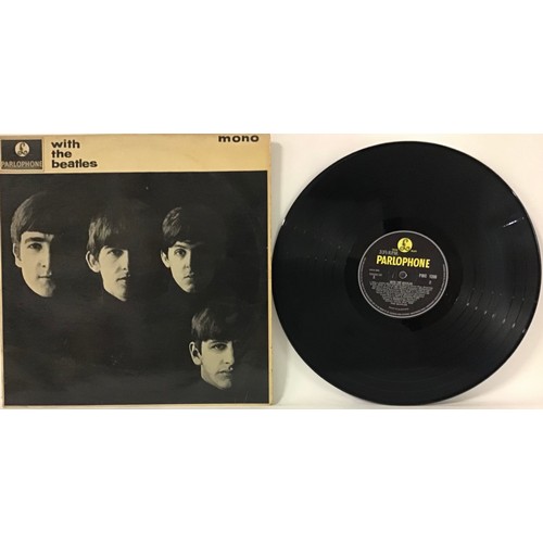 202 - THE BEATLES ALBUM ‘WITH THE BEATLES’. Found here on Parlophone PMC 1206 from 1963. Vinyl is VG and c... 