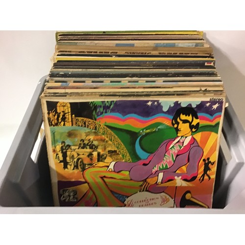 177 - MIXTURE BOX OF VARIOUS ROCK AND POP VINYL ALBUMS. This box contains artists - Roy Harper - B52’s - E... 