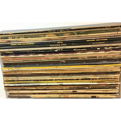 177 - MIXTURE BOX OF VARIOUS ROCK AND POP VINYL ALBUMS. This box contains artists - Roy Harper - B52’s - E... 