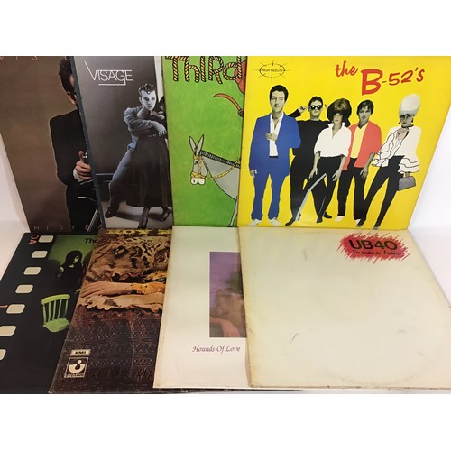 177 - MIXTURE BOX OF VARIOUS ROCK AND POP VINYL ALBUMS. This box contains artists - Roy Harper - B52’s - E... 