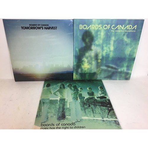 54 - BOARDS OF CANADA VINYL LP RECORDS X 3. Titles here include - Music Has The Right To Children - Tomor... 