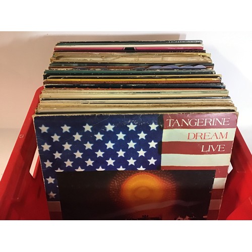 233 - BOX OF VARIOUS VINYL LP RECORDS. This collection includes artist’s - The Police - Rod Stewart - The ... 