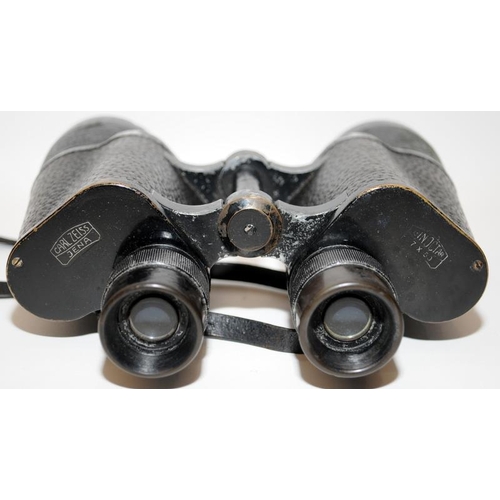 319 - WWII era Carl Zeiss Jena Binoctar 7 x 50 German military binoculars in original case