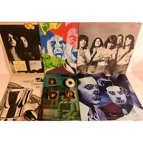 227 - UFO VINYL LP RECORDS X 6. All found here in Ex conditions with following title’s - Force It - Obsess... 