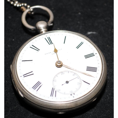 219 - Two antique Sterling silver open face pocket watches requiring attention