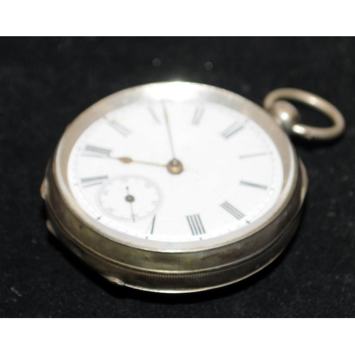 230 - Two antique sterling silver pocket watches requiring attention, one open face and one full hunter.