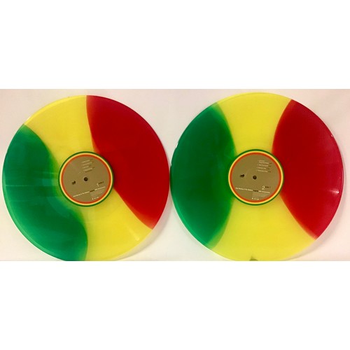 348 - BOB MARLEY VINYL COLOURED PRESSING ALBUMS X 2. Here we find a sealed copy of ‘Uprising Live’ pressed... 