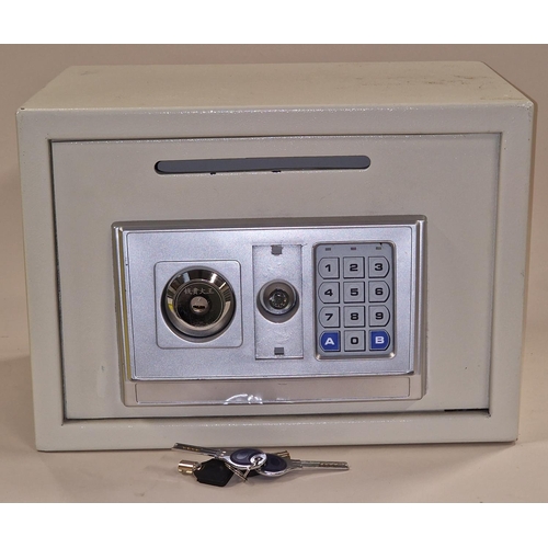 88 - Combination electric safe with keys.