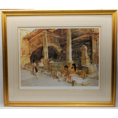 359 - William Russell Flint (1880-1969) Limited Edition gallery embossed print 'Gossip St. Jeannet'. 726/8... 