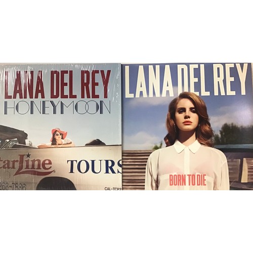 331 - LANA DEL REY VINYL LP RECORDS X 2. Presented here are copies of ‘Born To Die’ and ‘Honeymoon’ both a... 