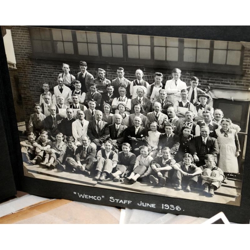 267 - Large group of vintage photographs mostly relating to early 20th Century manufacturing works. Profes... 