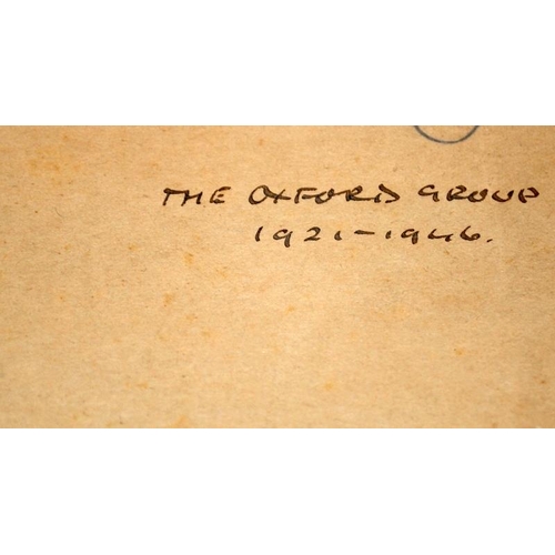 271 - Paperwork relating to early 20th Century Christian organisation 'The Oxford Group' founded by Fran B... 