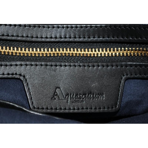 Aquascutum handbag with protective slipcase c w new and boxed