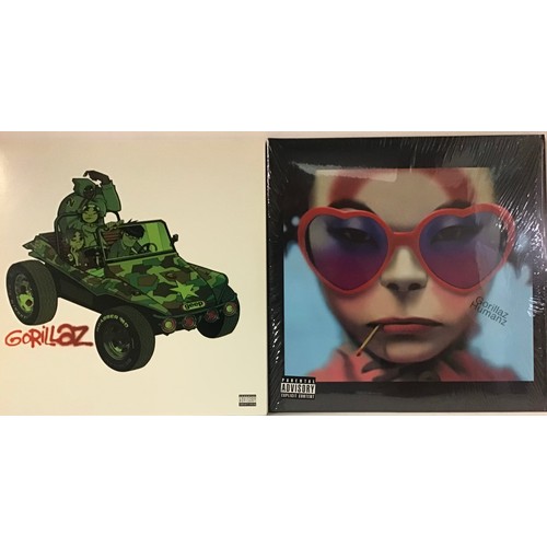 357 - GORILLAZ VINYL ALBUMS X 2. Copies here include there self titled double album and a shrink wrapped c... 