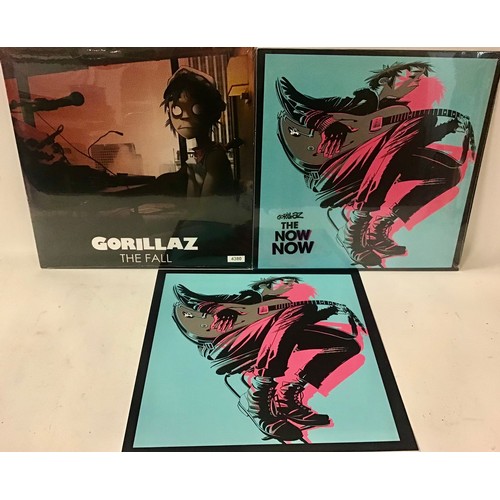 355 - GORILLAZ 'THE FALL' & 'THE NOW NOW' VINYL ALBUMS. Both albums found here factory sealed with 'The Fa... 