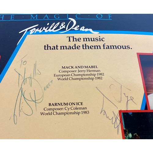 293 - TORVILL & DEAN SIGNED ALBUM. This is entitled ‘The Magic Of Torvill & Dean’ and is a gatefold sleeve... 