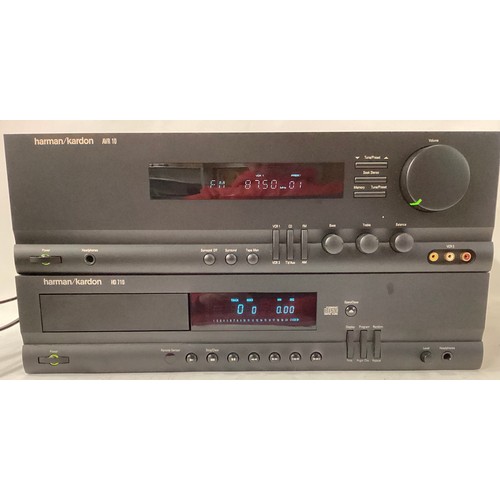 547 - HARMAN KARDON HIFI UNITS X 2. The tuner amplifier is model AVR 10 and compact disc player No. D710. ... 