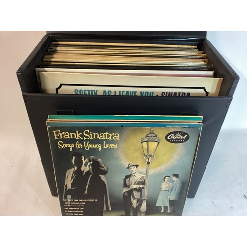 122 - FRANK SINATRA VINYL LP AND 10” EXTENDED PLAY RECORDS. Many titles here from Ol’ blue eyes with most ... 