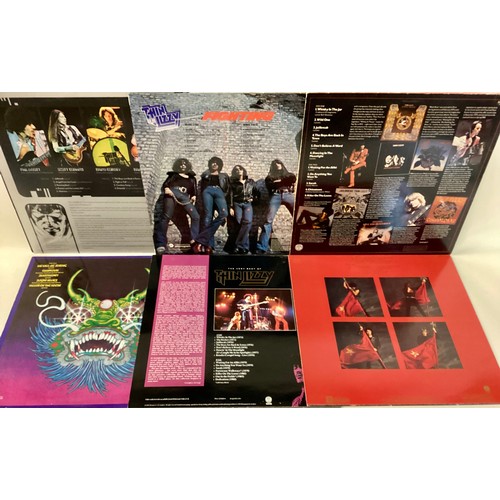 59 - SELECTION OF 6 THIN LIZZY ALBUMS. Titles as follows - Jailbreak - Chinatown - Renegade - The adventu... 