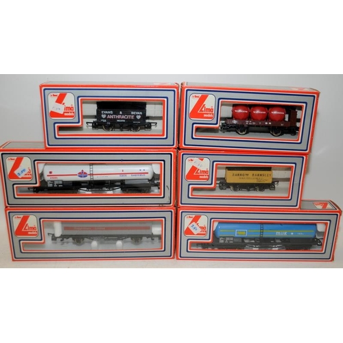 57 - Lima HO/OO gauge goods wagons x 6. All boxed