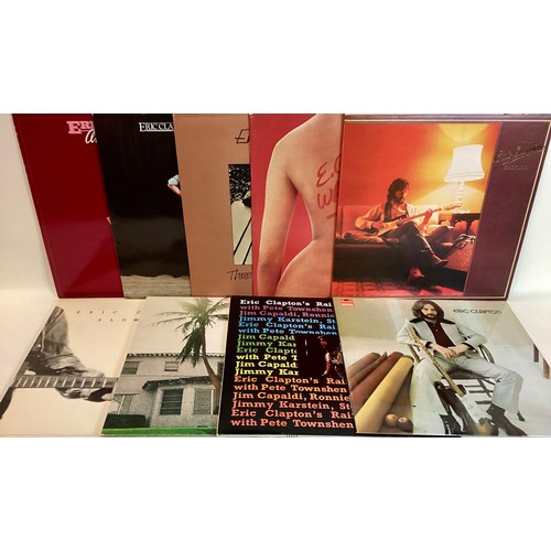 44 - VARIOUS ERIC CLAPTON LP RECORDS X 9. Titles here are as follows - Another Ticket - Just One Night - ... 