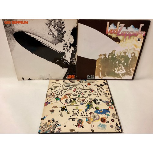 91 - LED ZEPPELIN VINYL ATLANTIC ALBUMS X 3. Found here are the first three albums from the band all on t... 