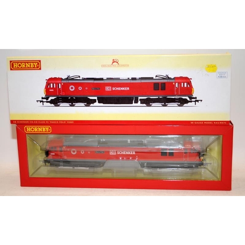 133 - Hornby OO gauge Locomotive DB Schenker Class 92 ref:R3346. Boxed