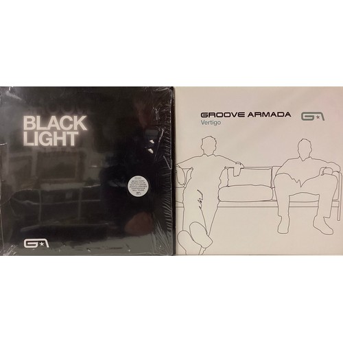 124 - GROOVE ARMADA VINYL ALBUMS X 2. Titles here are ‘Black Light’ (2010) and ‘Vertigo’ (1999). Both foun... 