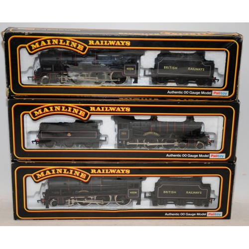 134 - 3 x Mainline OO gauge locomotives, 2 x Patriot Class 37-076 and Manor Class 387-079. 3 in ,lot, all ... 