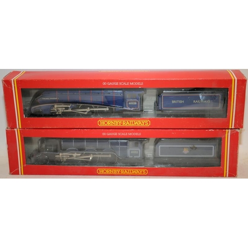 164 - Hornby OO gauge locomotives Class A3 Prince Palatine ref:R146 c/w Class A4 Sir Walter Whigham ref:R2... 