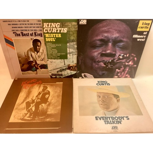 36 - KING CURTIS SELECTION OF 5 VINYL LP RECORDS. Titles here are as follows - At Small's Place on Atlant... 