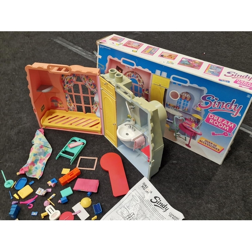 234 - Vintage 1989 Sindy Dream Room playset with original box and instructions. Not checked for completene... 