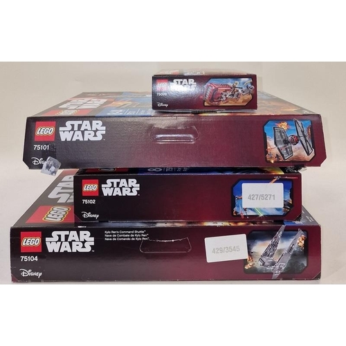 237 - EMPTY BOXES!!! Lego Star Wars The Force Awakens empty boxes to include, 75099,75101,75102 and 75104