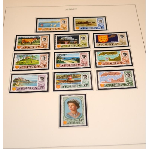 196 - 3 x good albums of Channel Islands stamps including 2 x near complete Schaubek albums