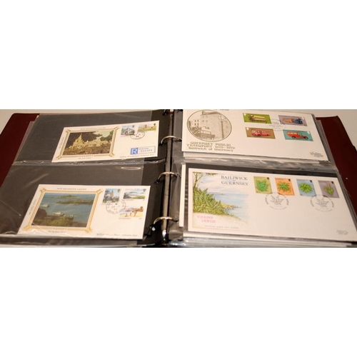 202 - 6 x quality albums Guernsey First Day Covers