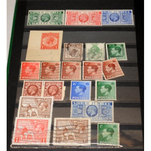 205 - Small stockbook with a good selection of GB stamps, includes early examples including imperforate Pe... 