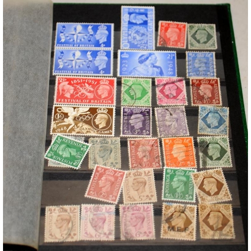 205 - Small stockbook with a good selection of GB stamps, includes early examples including imperforate Pe... 