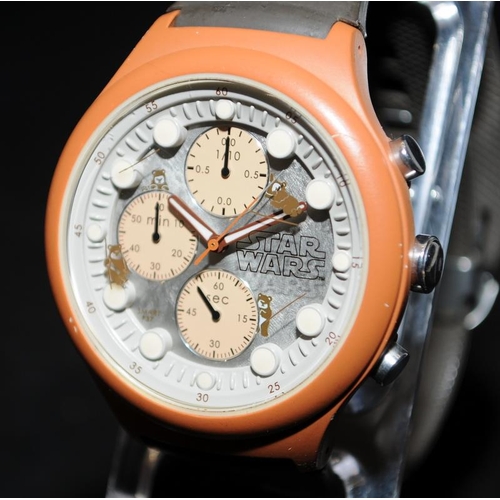 458 - Rare Smart style 37 Japan Made Star Wars Ewok gent's quartz chronograph. Limited edition, #189 of 30... 