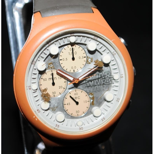 458 - Rare Smart style 37 Japan Made Star Wars Ewok gent's quartz chronograph. Limited edition, #189 of 30... 