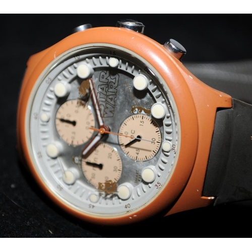 458 - Rare Smart style 37 Japan Made Star Wars Ewok gent's quartz chronograph. Limited edition, #189 of 30... 